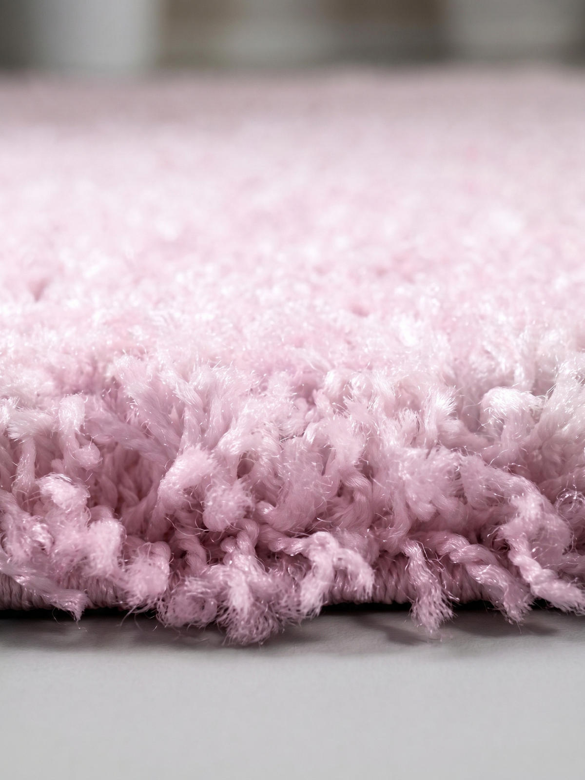 TEPPICH Hochflor Unifarben Polypropylen Wohnzimmer Shaggy Pink Rechteckig 240x340 - Rosa, Textil (340/240cm) - KADIMA DESIGN
