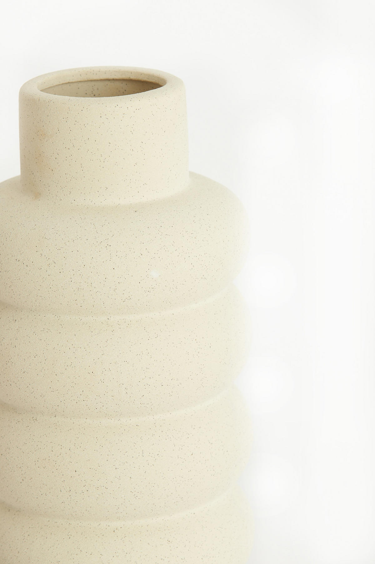 VASE Triora Weiß Ø16/29,5 cm - Weiß, Keramik (29.5cm) - Light & Living