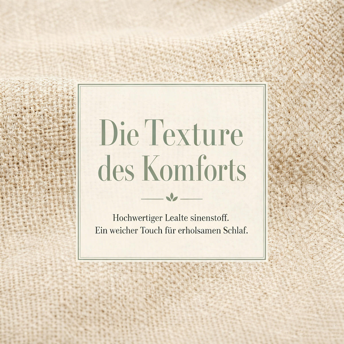 POLSTERBETT 140x200 mit Lattenrost, beige Leinen, niedriges Design mit eingelassener Matratze, sicher und stilvoll - Beige, Holz/Textil (140/200cm) - GENKI LIVING