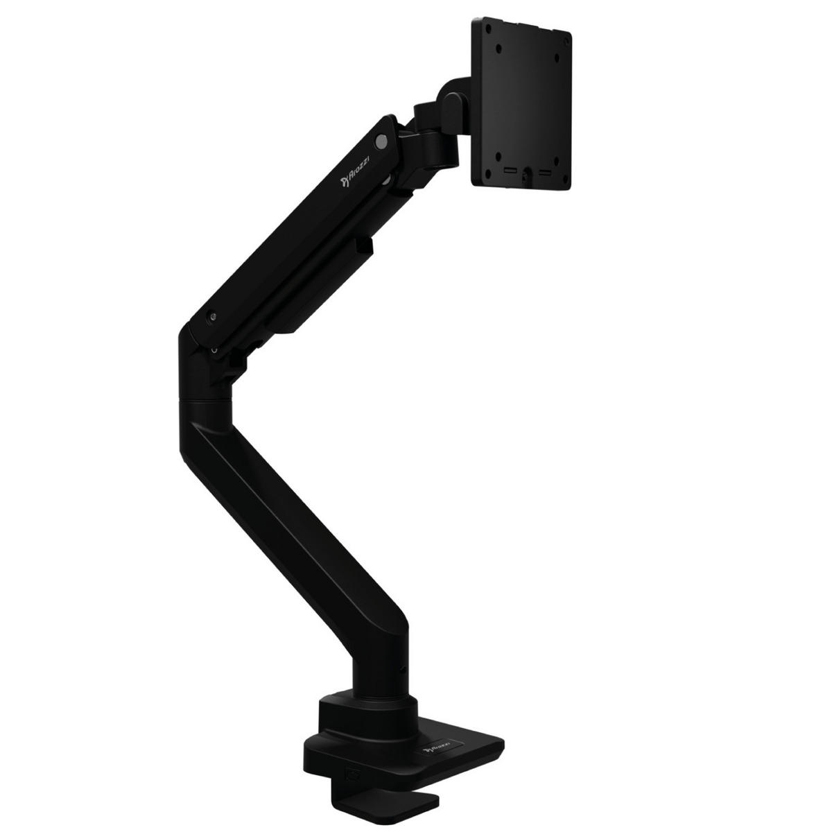 MONITORARM Alzare Neo Single Pro Schwarz - Schwarz, Metall (53/10/50cm) - Arozzi