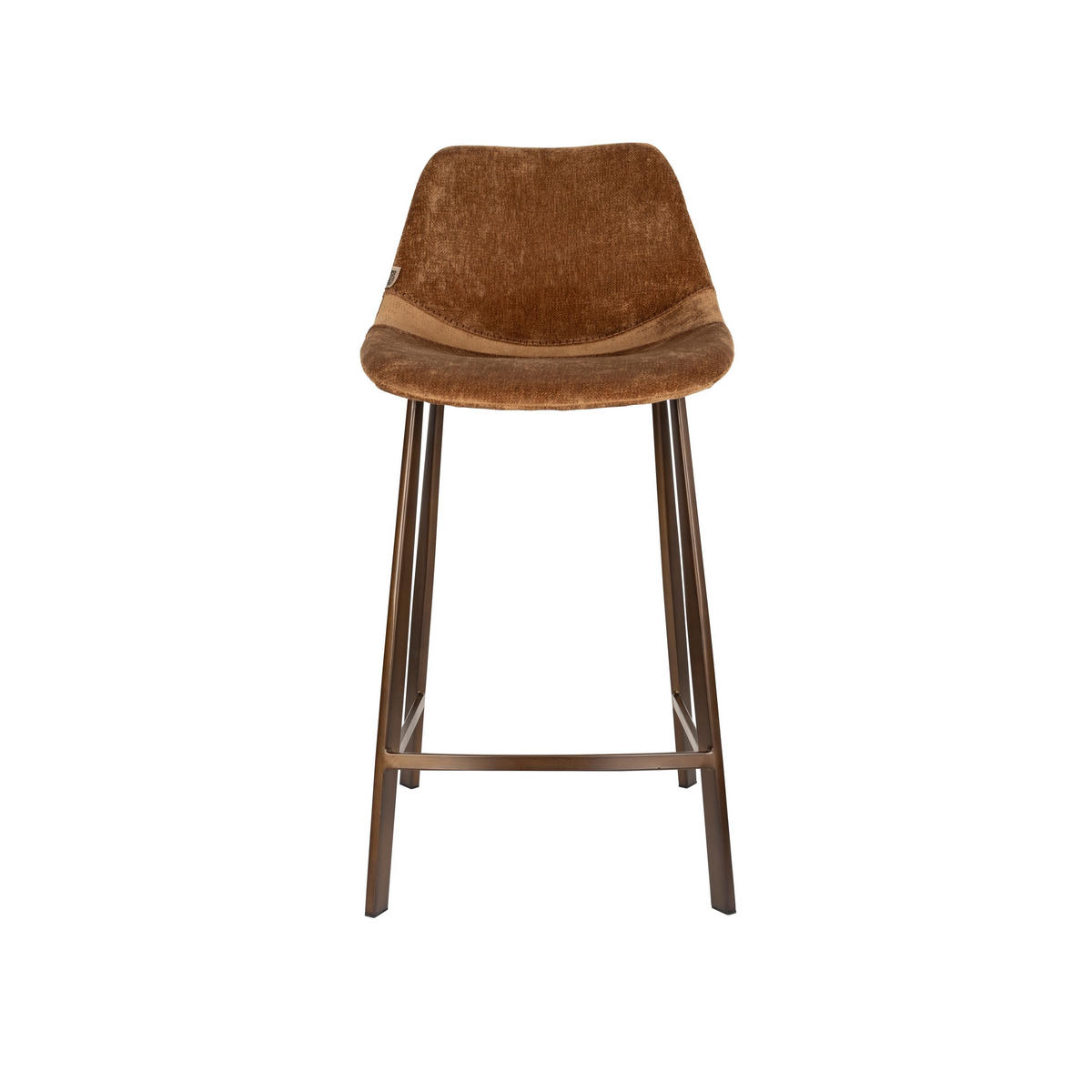 BARHOCKER Franky Rückenlehne 65 cm Cognac - 2 er Set - Cognac, Kunststoff (45/91/52cm) - Dutchbone