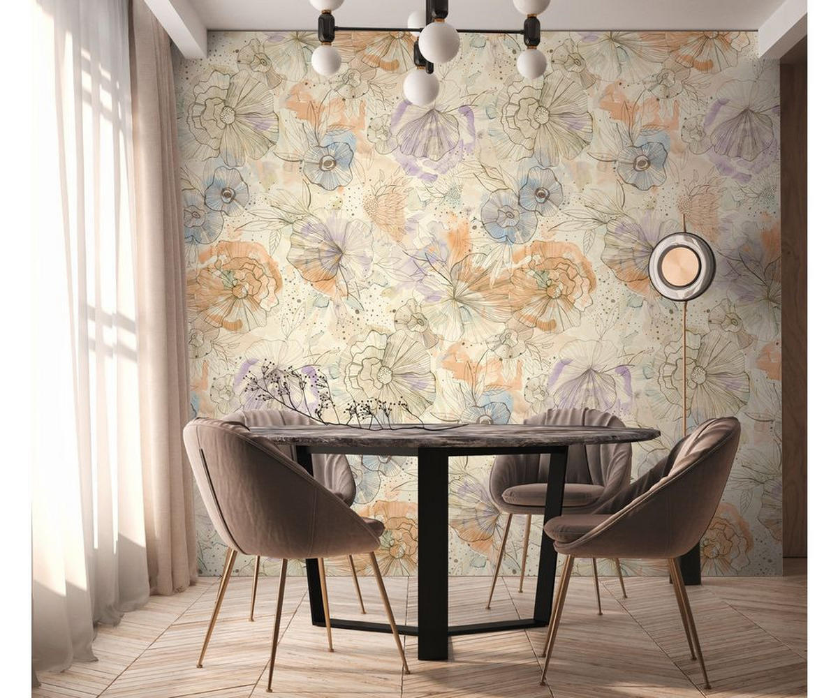 VLIESTAPETE Orange 159/280 cm - Orange, Textil (159/1cm) - KUNSTLOFT