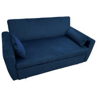 SOFA MATT Blau 2 Plätze - Blau, Textil (93/85/169cm) - Happy Garden