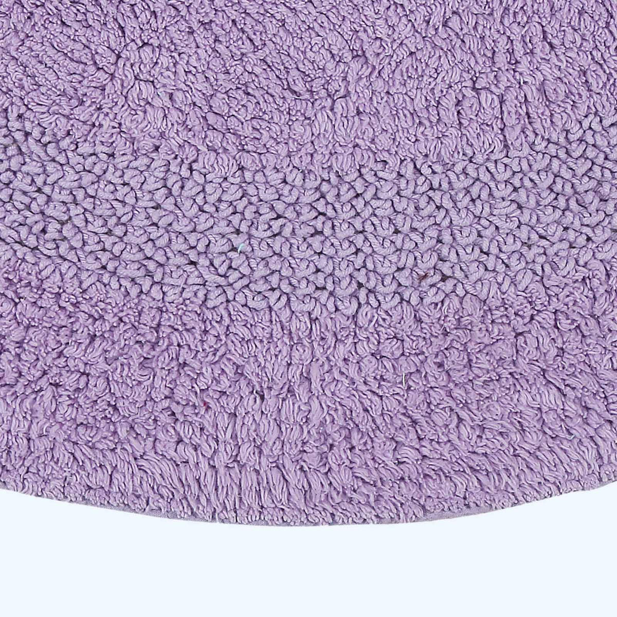 BADEMATTE 80 cm rund, 100% Baumwolle, wendbar - Flieder, Textil (80/80cm) - Homescapes