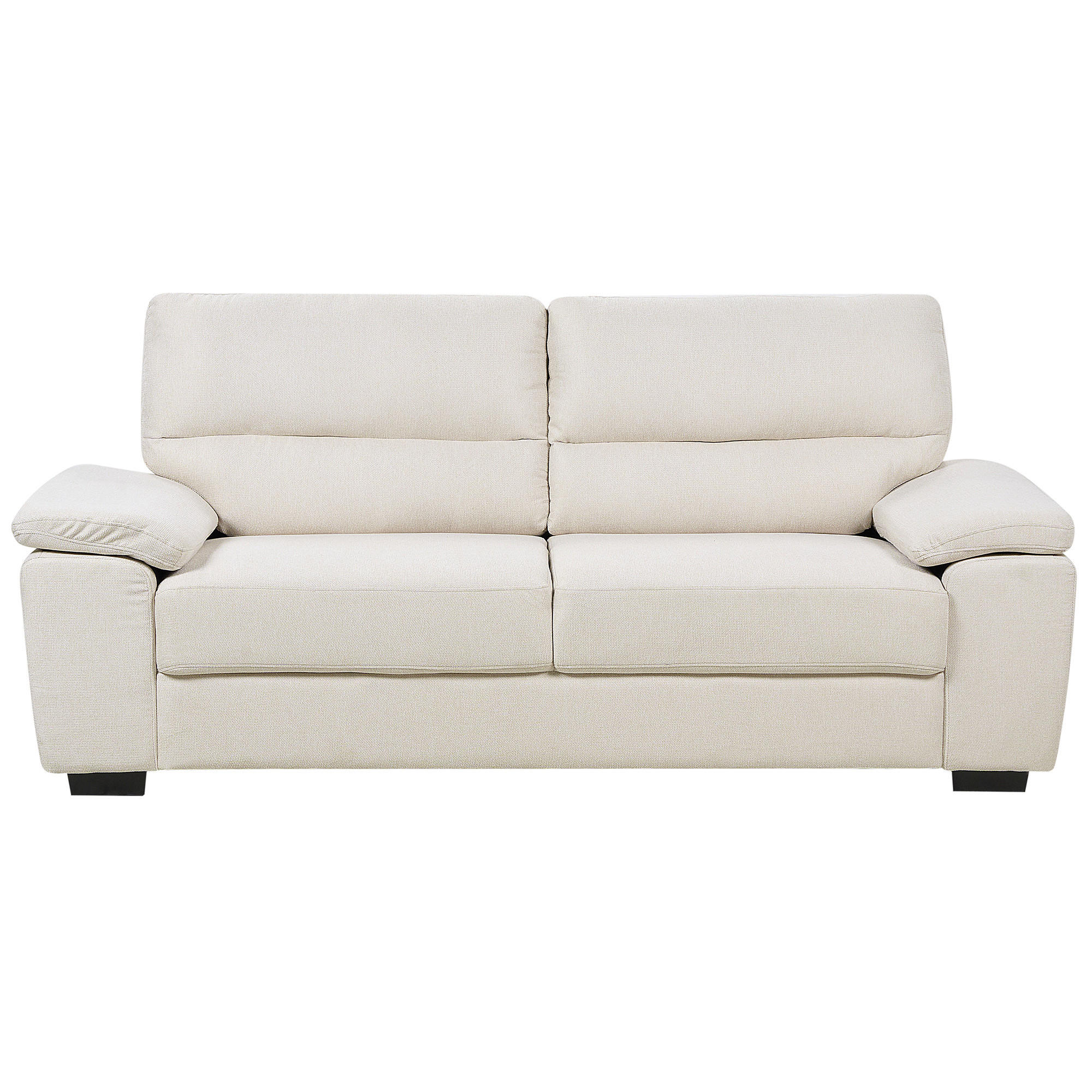 3-SITZER-SOFA hellbeige Vogar - Beige, Textil (195/90/74cm) - Beliani