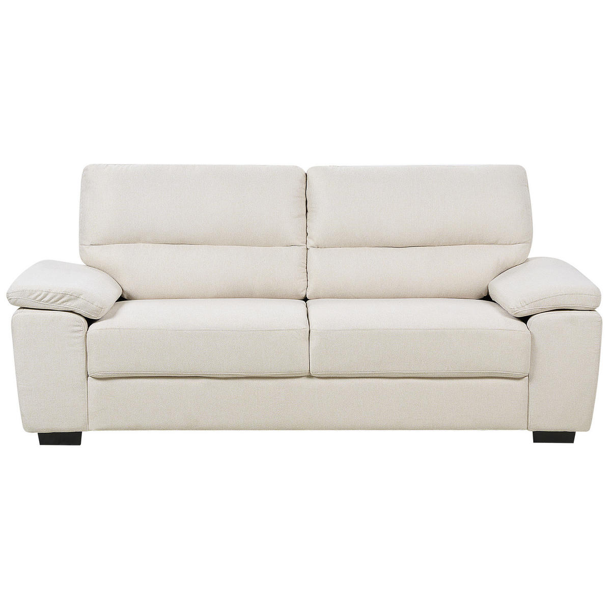 3-SITZER-SOFA hellbeige Vogar - Beige, Textil (195/90/74cm) - Beliani