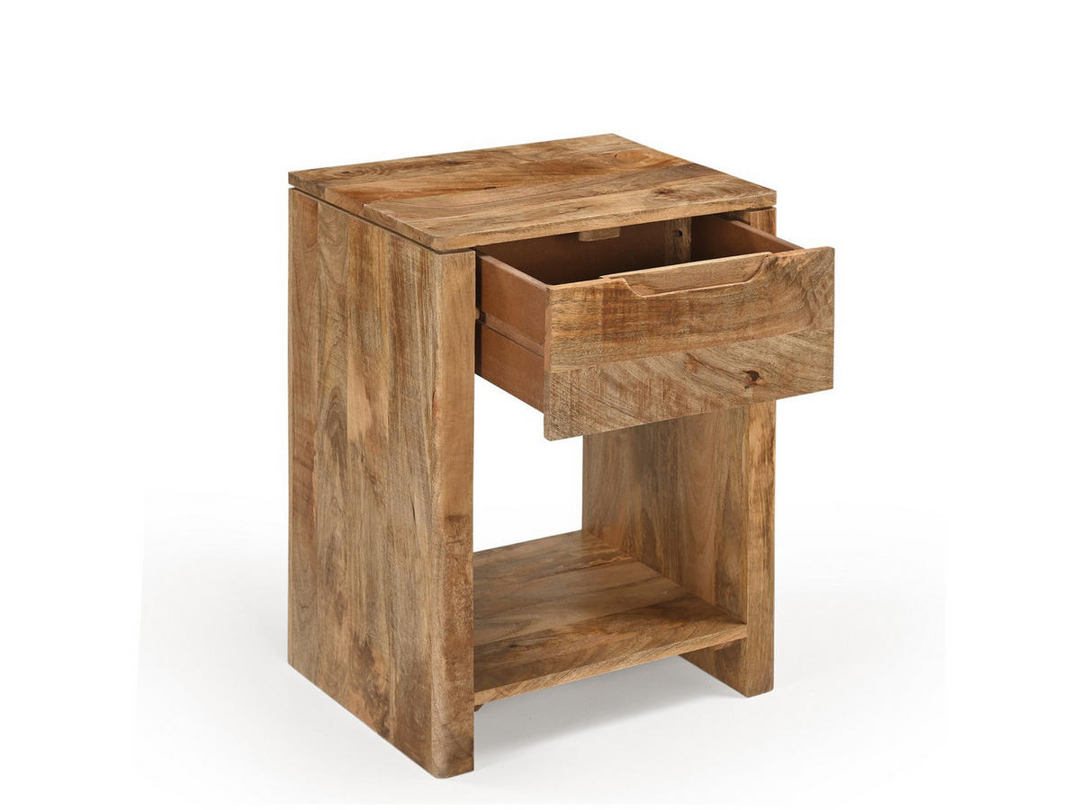 BEISTELLTISCH Sophie Mangoholz 50 cm / 35 cm Natur - Naturfarben, Holz (35/50/65cm) - Villa Möbel