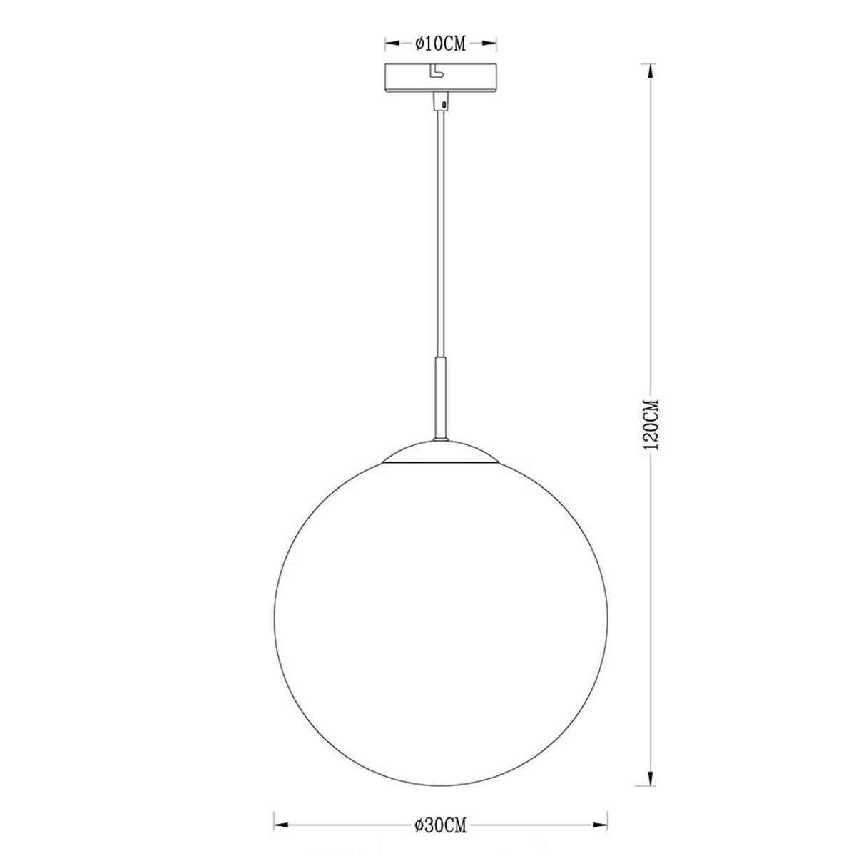 LED HÄNGELEUCHTE Metall Gold - Goldfarben, Glas (30/30/120cm) - Globo Lighting