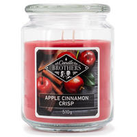 DUFTKERZE CandleBrothers - Rot, Naturmaterialien/Glas (15cm)