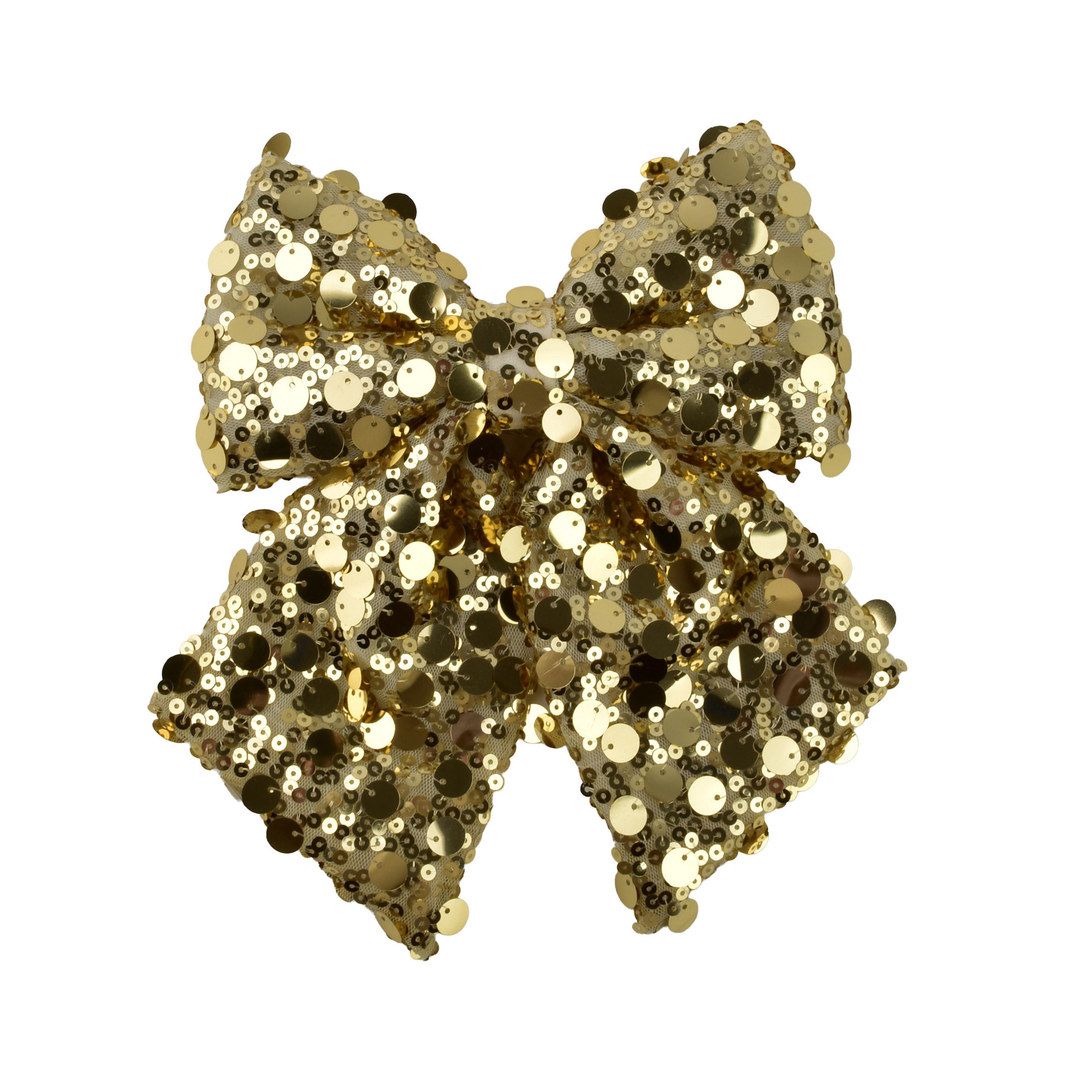 DEKOSCHLEIFE Santa Lila Gold - Goldfarben, Textil (21/24/21cm) - Mondex