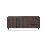 SIDEBOARD NOBILE 195,2x38x81,2 cm mit 3 Schubladen und 2 Türen Eichefarben - Braun, Holzwerkstoff (195.2/81.2/38cm) - MASSENO