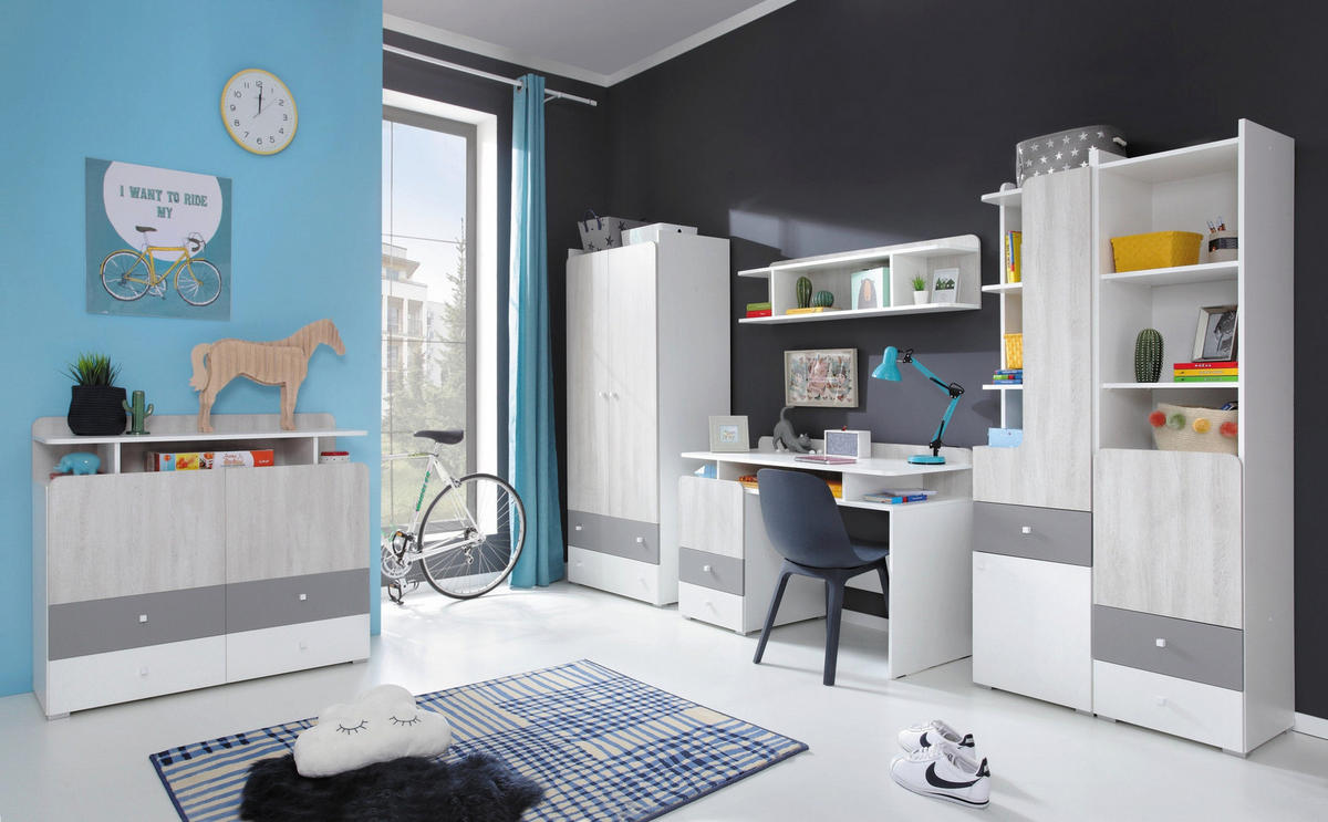 SCHREIBTISCH – 55 x 125 cm – COMO System – Sonoma Eiche - Sonoma Eiche, Holzwerkstoff (55/125/86cm) - hi-markt
