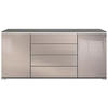 SIDEBOARD Faro Sandgrau Hochglanz - Sandfarben, Holzwerkstoff (166.5/75.5/35cm) - Vladon