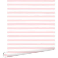 TAPETE gemalte Streifen 53 cm x 10.05 m - Pink, Papier (53/0.1cm) - ESTAhome