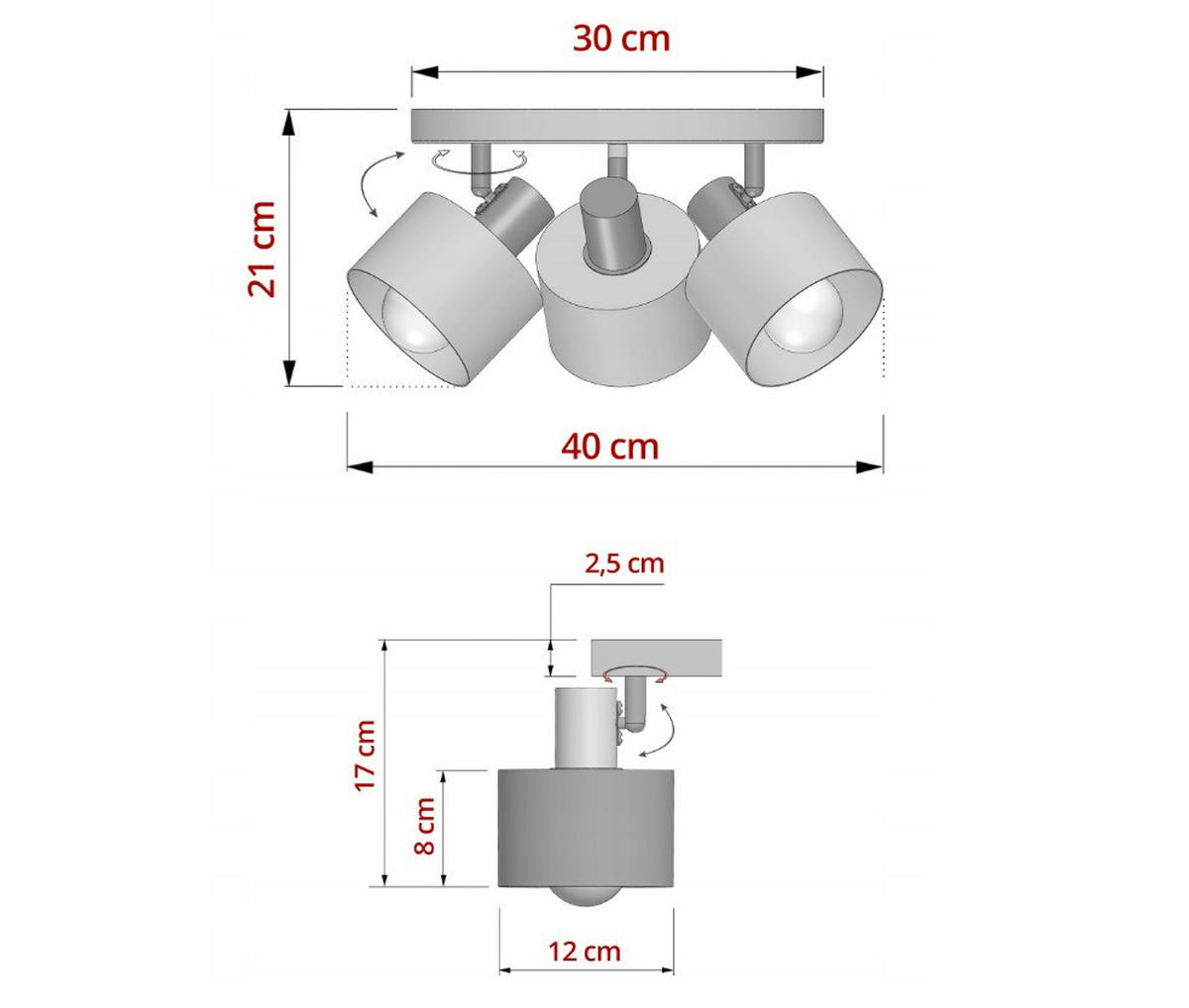 DECKENLEUCHTE Ecru - Beige/Goldfarben, Metall (40/40/21cm) - kiki design