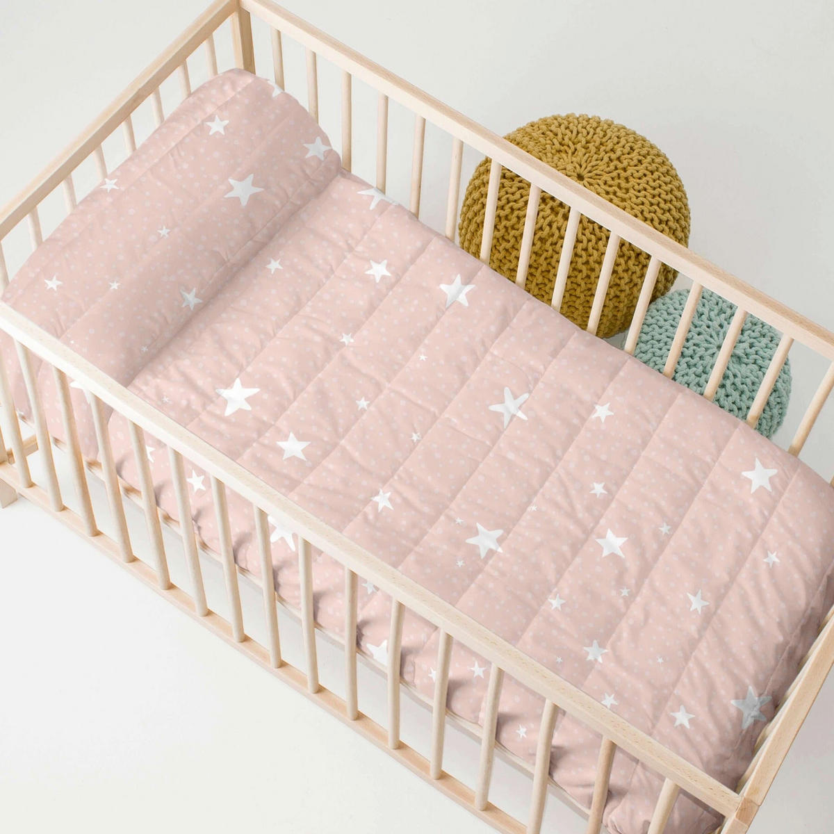 TAGESDECKE little star 100x130 cm (kinderbett) rosa - Pink, Textil (100/130cm) - Happy Friday