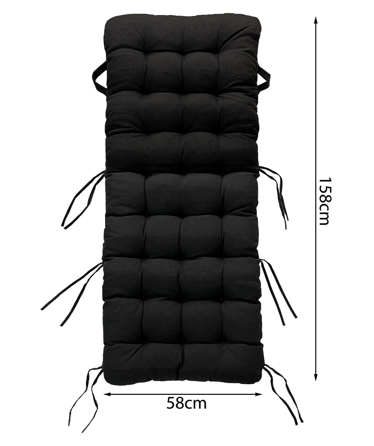 LIEGESTUHLAUFLAGE 157x57 cm Anthrazit - Anthrazit, Textil (57/10/157cm) - QUICK STAR