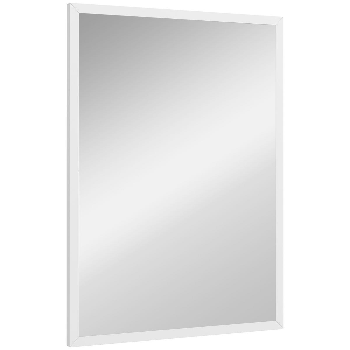 WANDSPIEGEL DE-14337 rechteckig 50x70 cm Weiß - Weiß, Glas (50/70/2cm) - ComfortXL