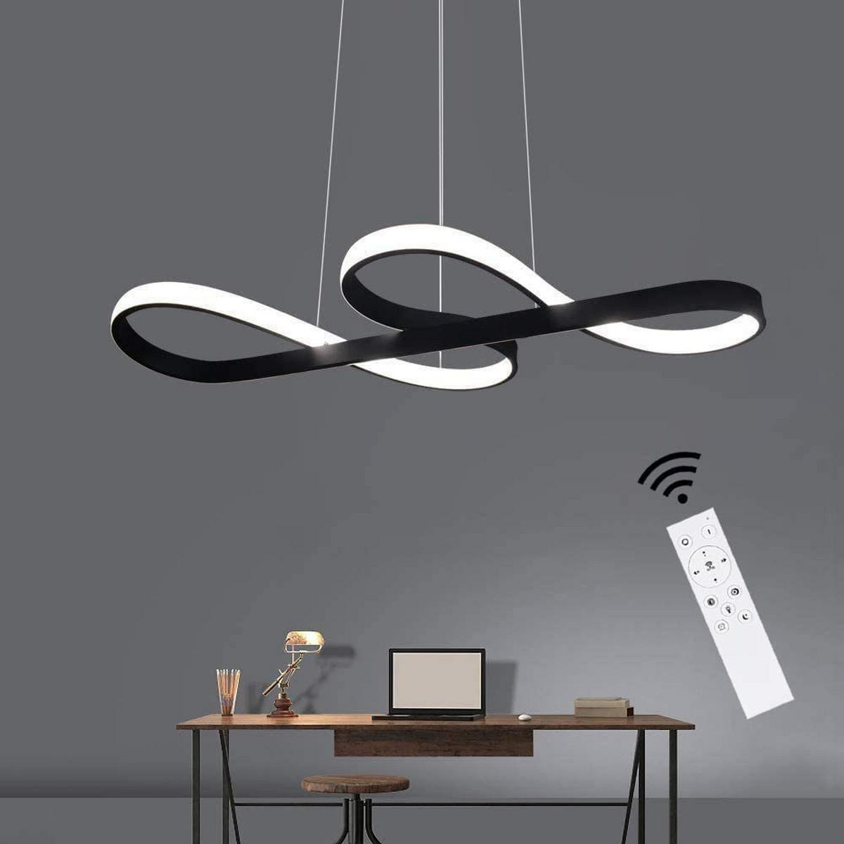 HÄNGELEUCHTE Musiksymbols 75/35/150 cm - Schwarz, Metall (75/35/150cm) - Nettlife