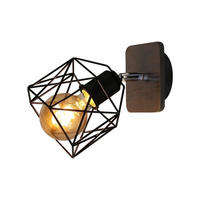 WANDLEUCHTE Emil 12/12/23 cm - Schwarz, Metall (12/23/12cm) - Nettlife