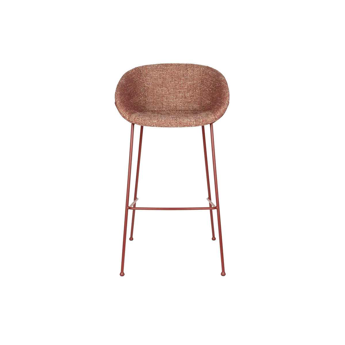 BARHOCKER Feston Rückenlehne 76 cm Rot - 2 er Set - Rot, Kunststoff (54.5/98.5/53cm) - Zuiver