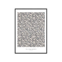 POSTER mit Rahmen William Morris - Nature Dust - Schwarz/Grün, Holz/Papier (50/70cm) - Poster&Frame