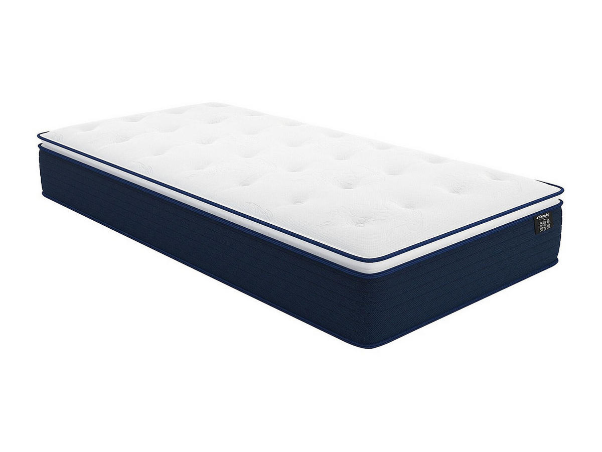 STANDARDMATRATZE - 1 Person - Stoff - Weiß - - Weiß, Textil (90/190cm) - Vente-Unique