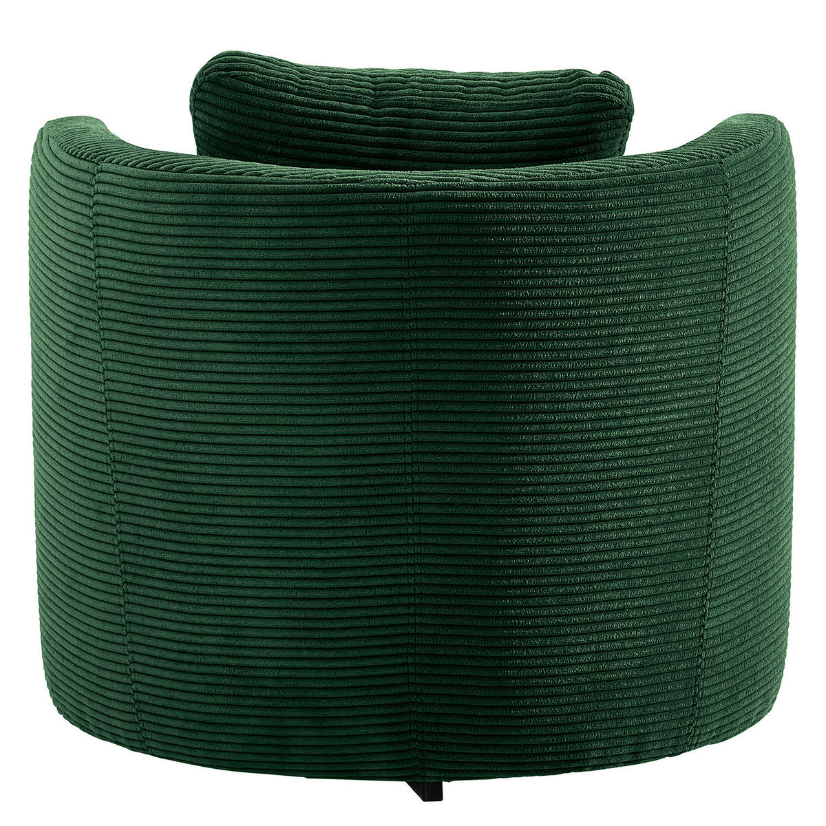 SESSEL - Dunkelgrün/Schwarz, Textil/Metall (65/65/40cm) - home24