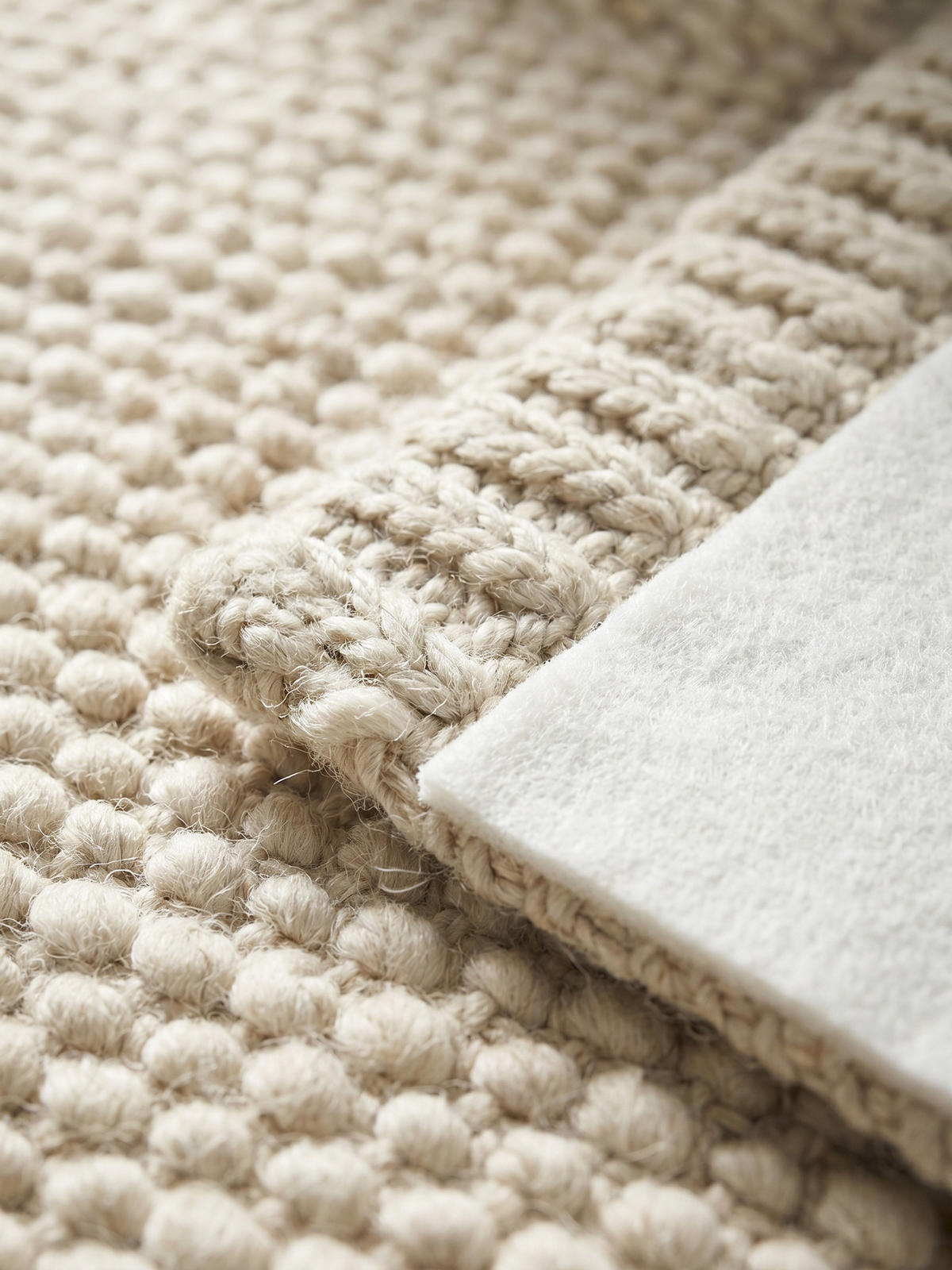 ANTI-RUTSCH-UNTERLAGE, einfarbig, Weiß, 140 x 230 cm - Weiß, Textil (230/140cm) - KADIMA DESIGN
