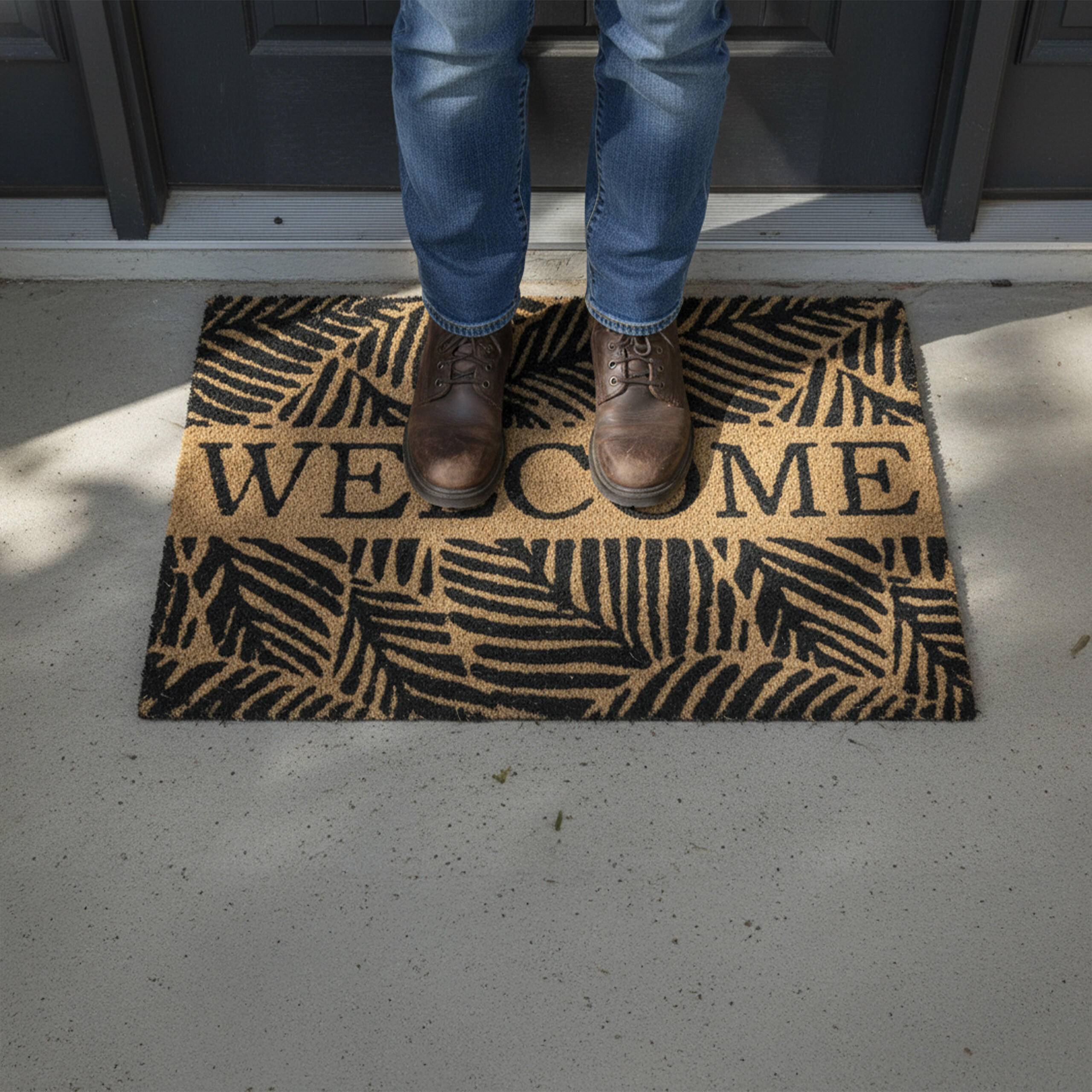 FUSSMATTE - Multicolor, Kunststoff/Textil (60/40cm) - Relaxdays