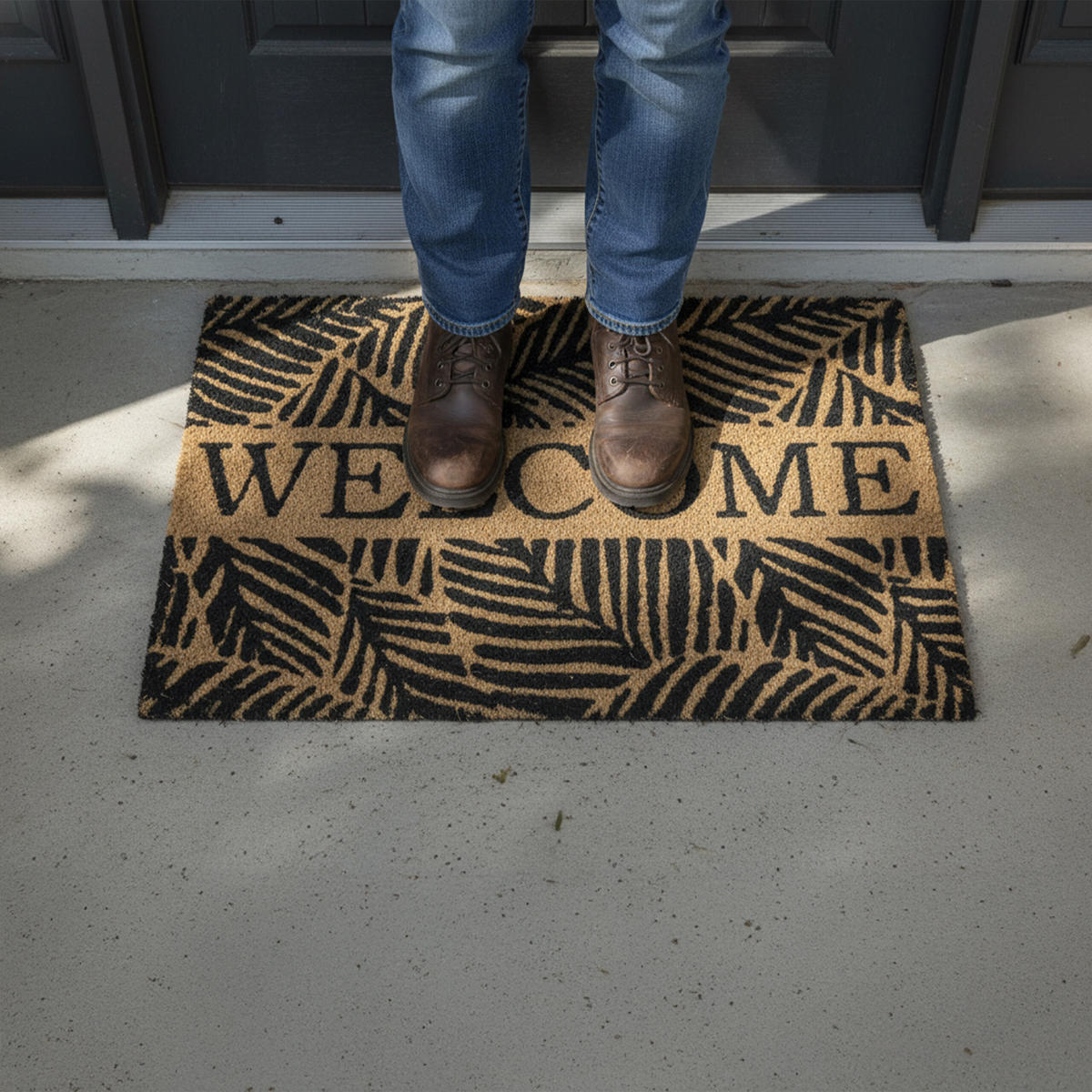 FUSSMATTE - Multicolor, Kunststoff/Textil (60/40cm) - Relaxdays