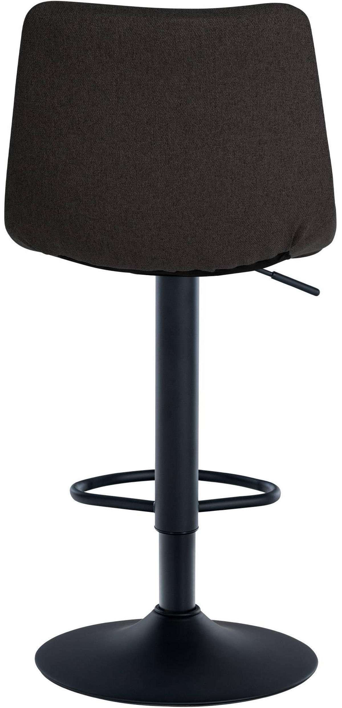 BARHOCKER Stoff schwarz - Schwarz, Textil/Metall (43/87/46.5cm) - CLP