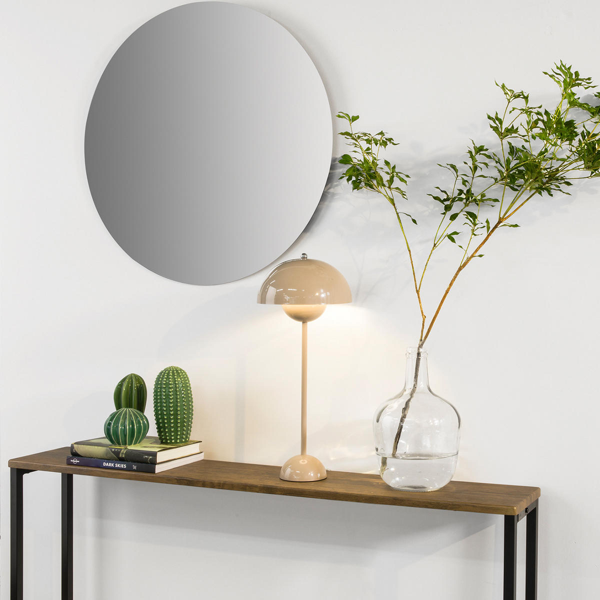 KONSOLENTISCH Vintage - Braun, Holzwerkstoff/Metall (20/120/80cm) - SoBuy