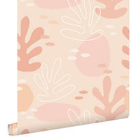 TAPETE Koralle 50 x 900 cm - Pink, Papier (50/0.1cm) - ESTAhome