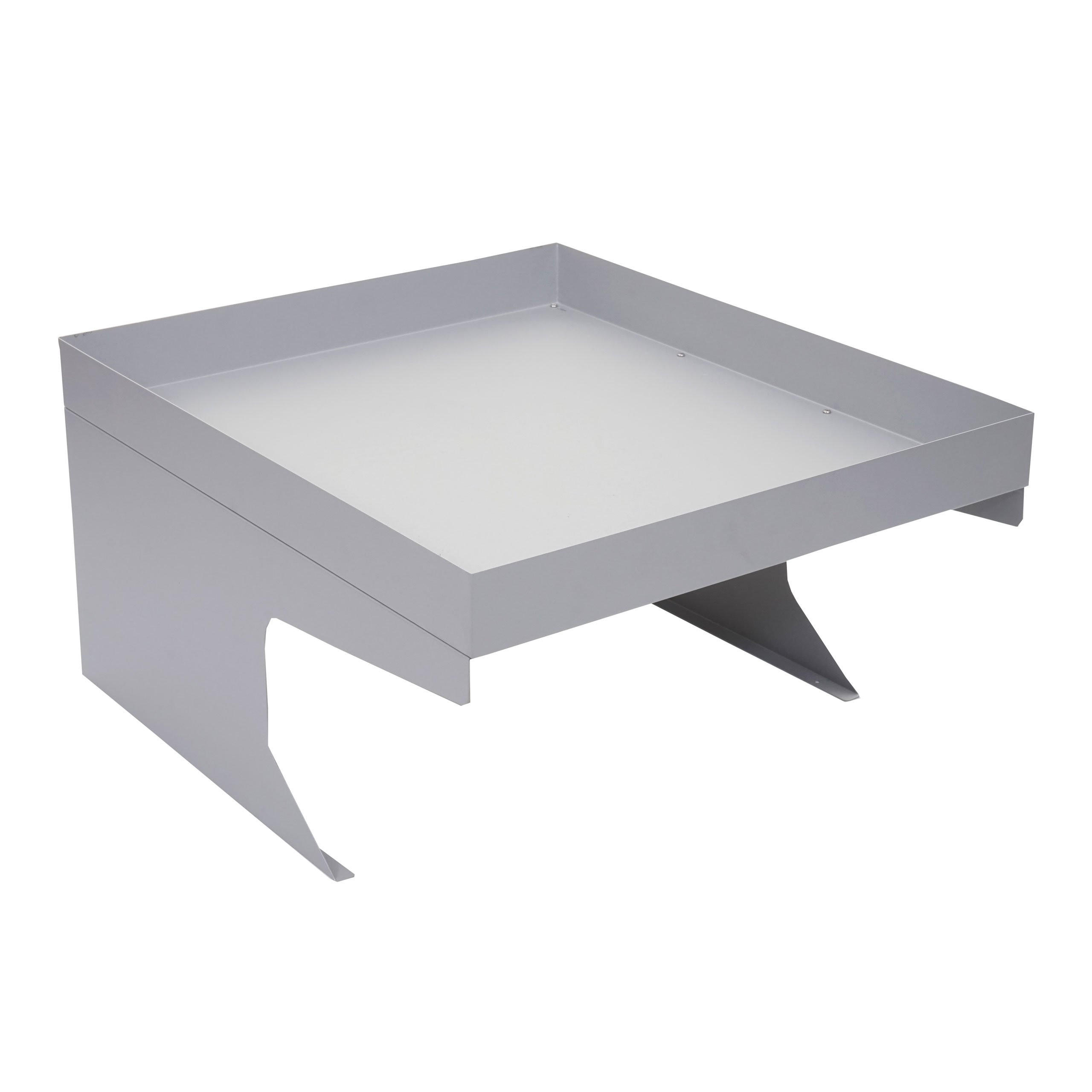 MÄHROBOTER-GARAGE mit Pflanzkasten 37x60x70cm Metall Grau - Grau, Metall (60/37/70cm) - PROREGAL