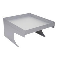 MÄHROBOTER-GARAGE mit Pflanzkasten 37x60x70cm Metall Grau - Grau, Metall (60/37/70cm) - PROREGAL