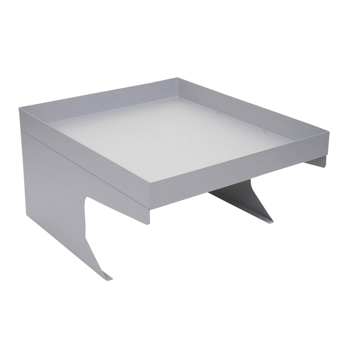 MÄHROBOTER-GARAGE mit Pflanzkasten 37x60x70cm Metall Grau - Grau, Metall (60/37/70cm) - PROREGAL