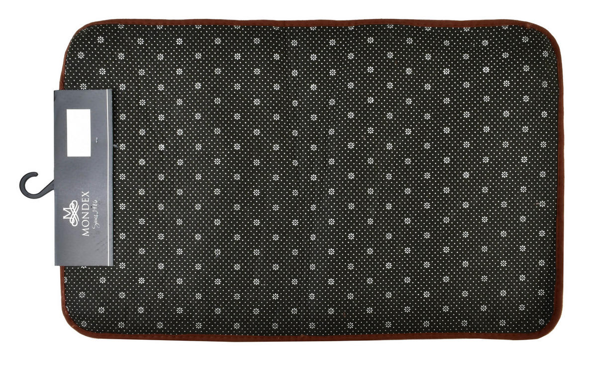 BADTEPPICH Zac Braun 80/50/2 cm Textilien - Braun, Textil (50/80cm) - Mondex