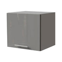 KLAPPHÄNGESCHRANK Essen W4B/40 Grau Hochglanz / Grau Matt 40 / 32,5 / 36cm - Grau, Holz/Holzwerkstoff (40/36/32.5cm) - Feldmann-Wohnen