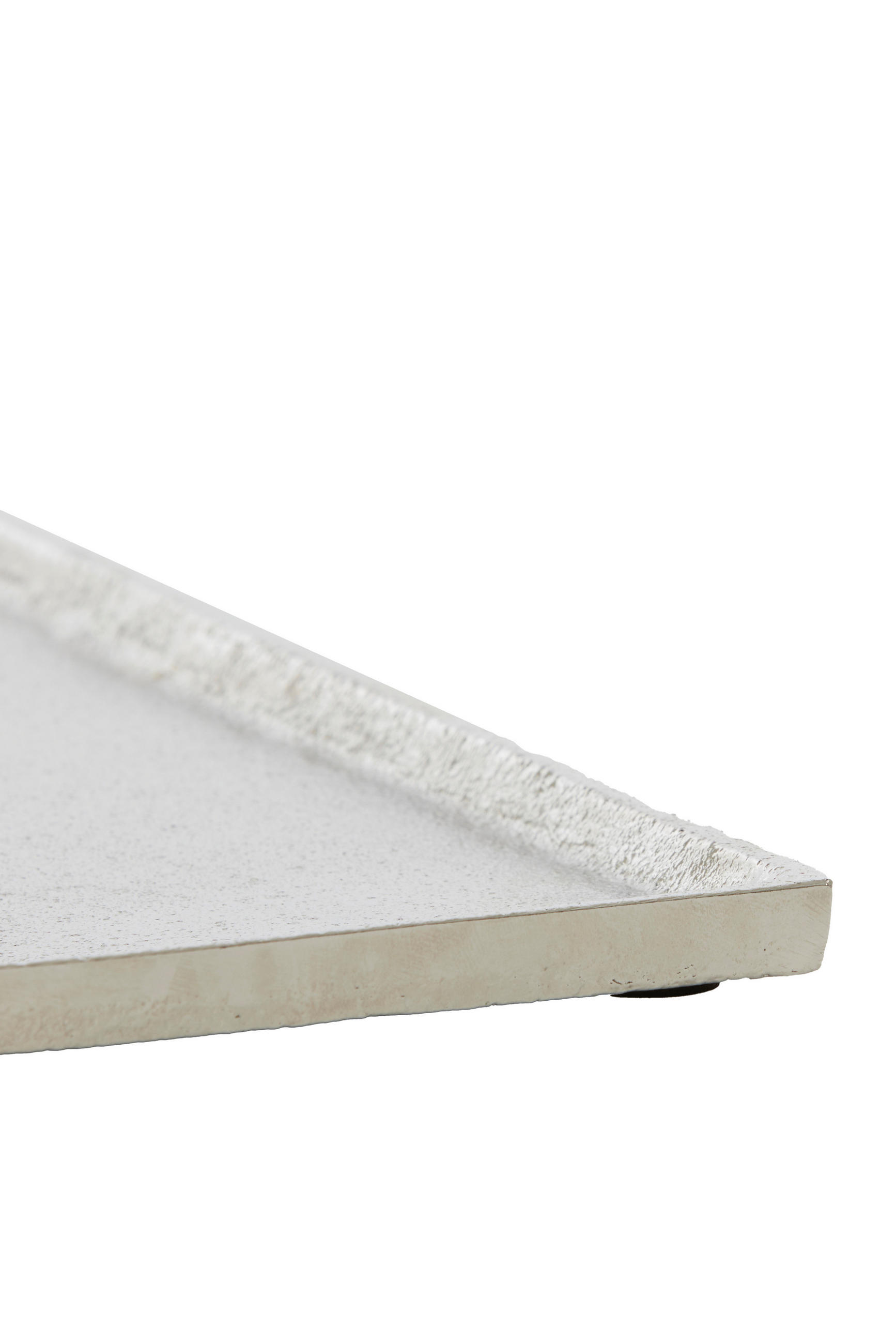 SCHALE Maes Silber 39,5/39,5/1,5 cm - Silberfarben, Metall (1.5cm) - Light & Living