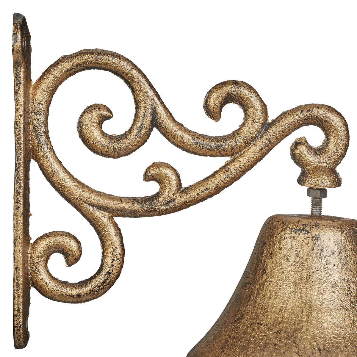 TÜRGLOCKE - Goldfarben, Metall (10/15.5/17.5cm) - Relaxdays