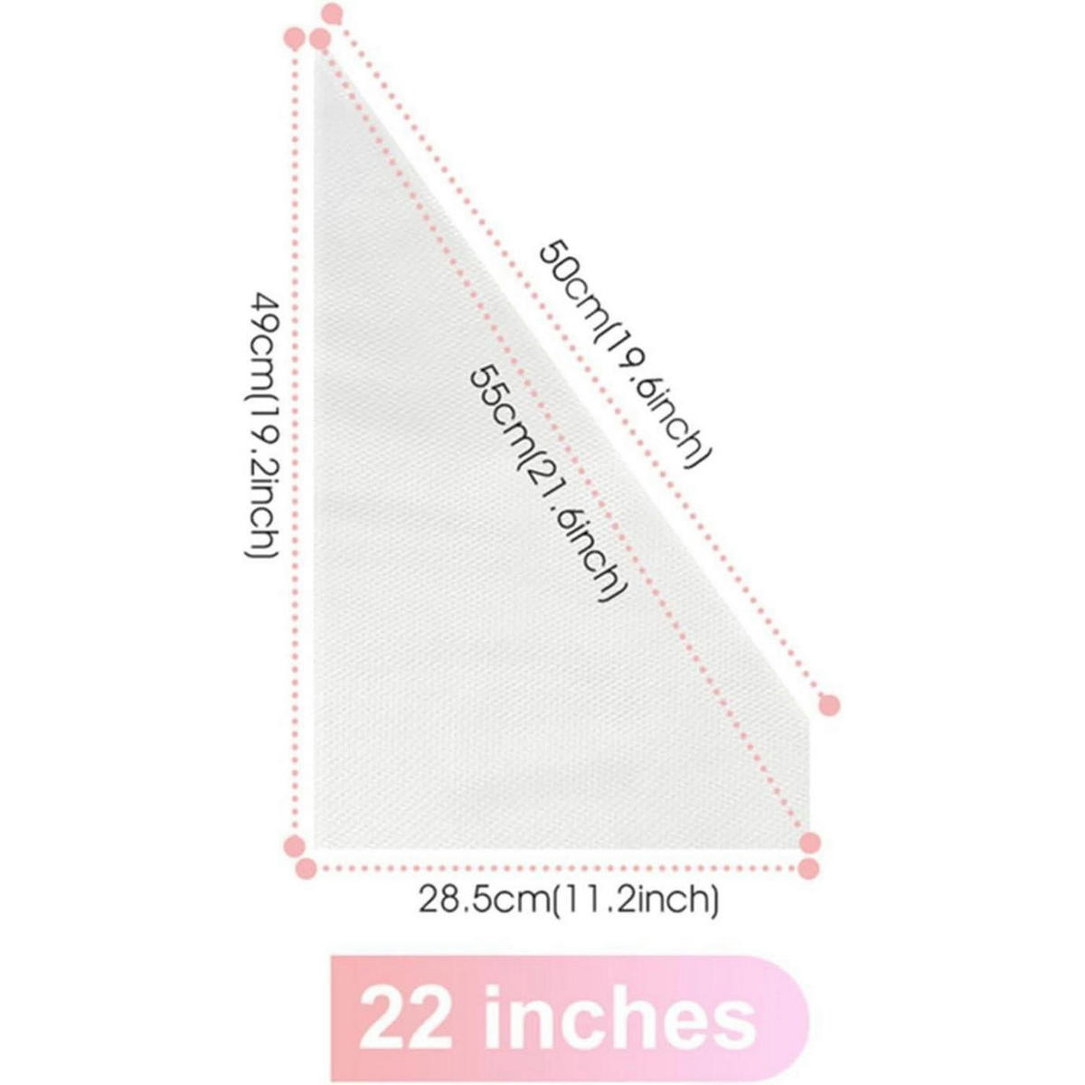 SPRITZBEUTEL Einweg 100 Stück 55 cm - Transparent, Kunststoff (28.5/4/55cm)
