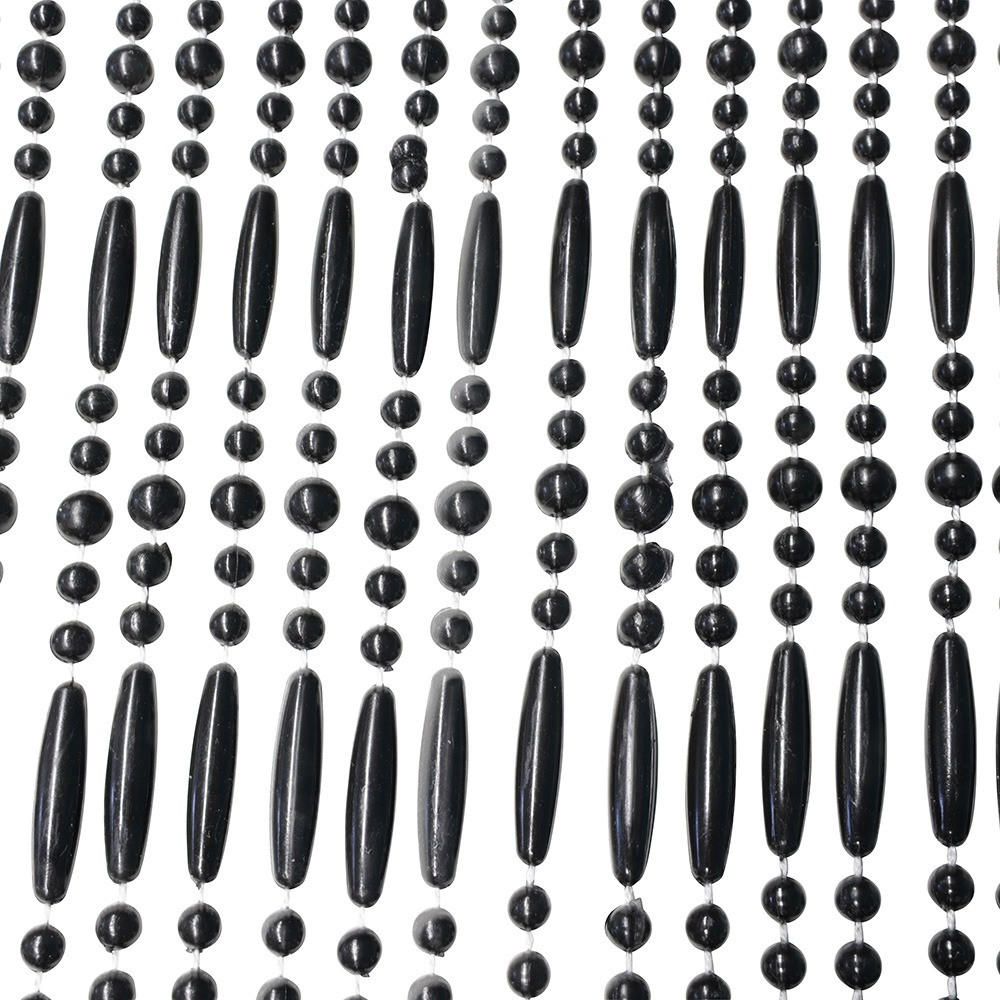 PERLENVORHANGVORHÄNGE Robin - 90x220 cm - Schwarz - Schwarz, Kunststoff (90/220cm) - IVOL