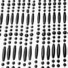 PERLENVORHANGVORHÄNGE Robin - 90x220 cm - Schwarz - Schwarz, Kunststoff (90/220cm) - IVOL