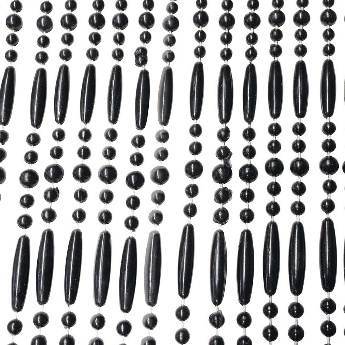 PERLENVORHANGVORHÄNGE Robin - 90x220 cm - Schwarz - Schwarz, Kunststoff (90/220cm) - IVOL