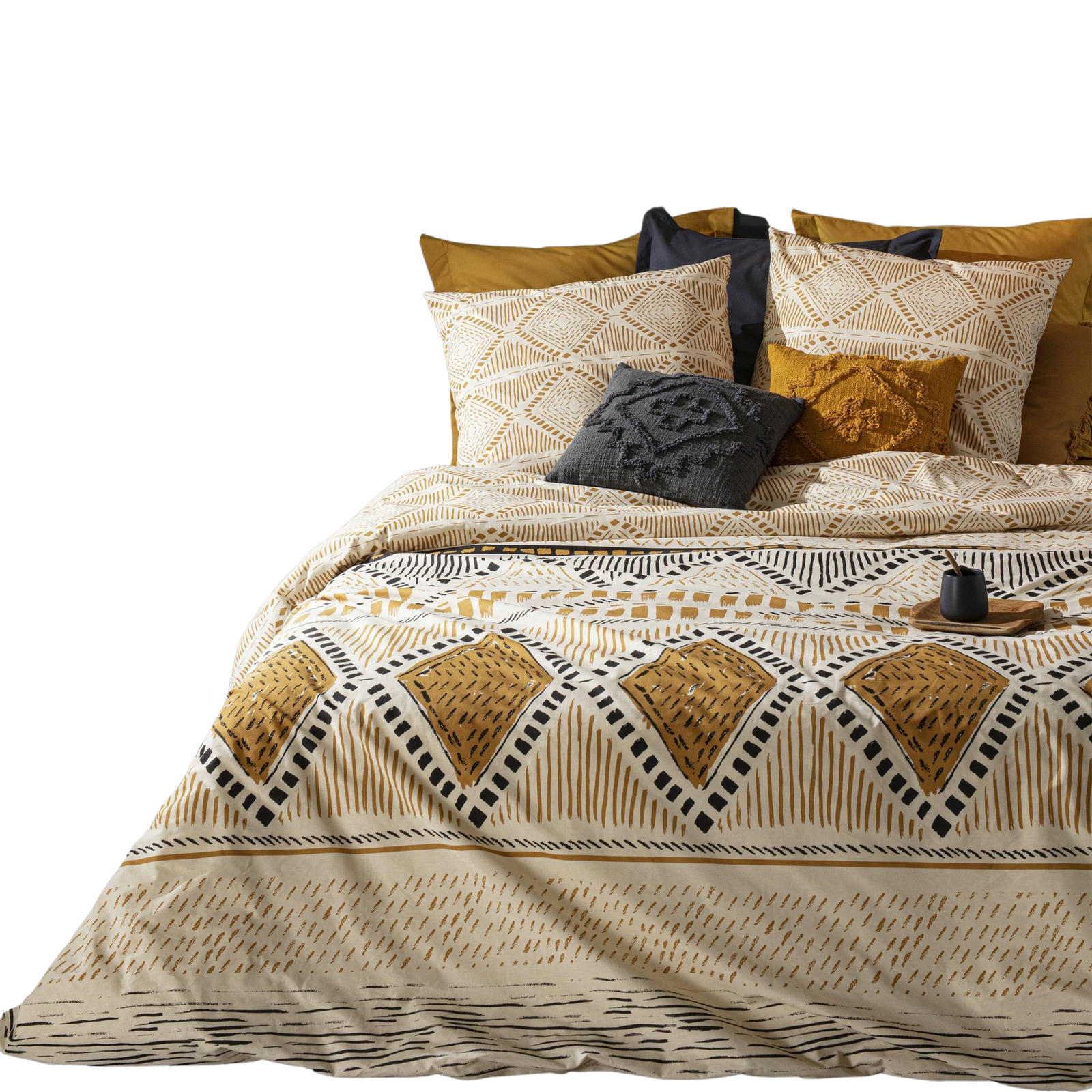 BETTWÄSCHE Set Kilim - Multicolor, Naturmaterialien (220/240cm) - Atmosphera Createur d´interieur