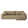 SCHLAFSOFA MILANO XL Und Bettkasten Stoff Quelle Hellbraun Rechts - Hellbraun, Holz (274/82/145cm) - Kaiser Möbel