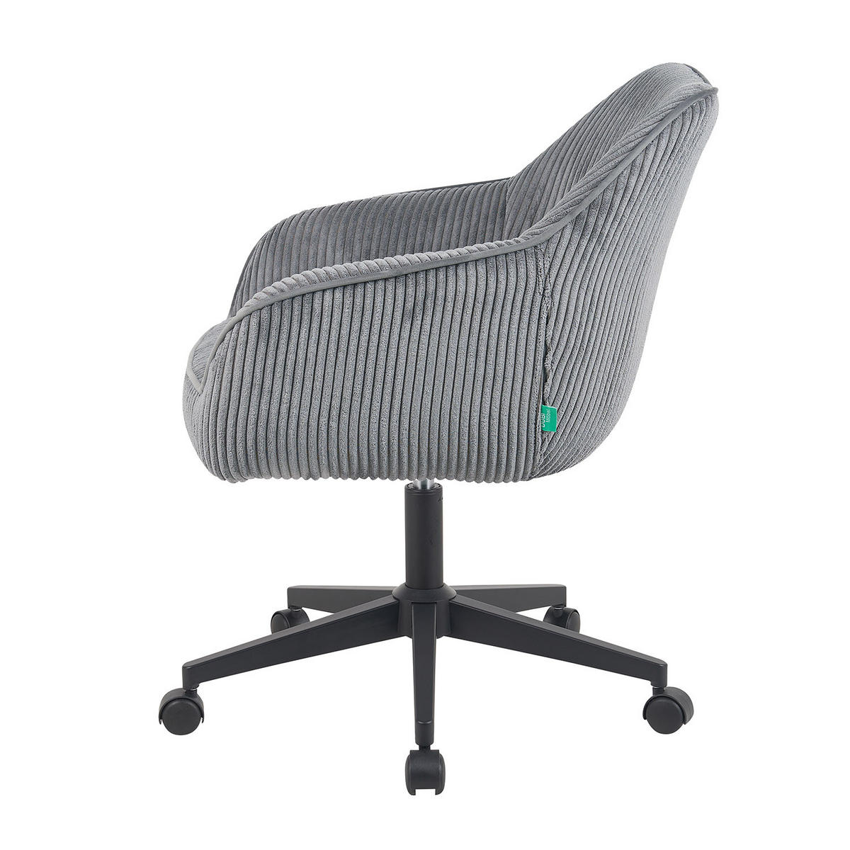BÜROSTUHL Mika-Elio 2er-Set - Schwarz/Grau, Textil/Metall (60/79/61cm) - DUBI Möbel