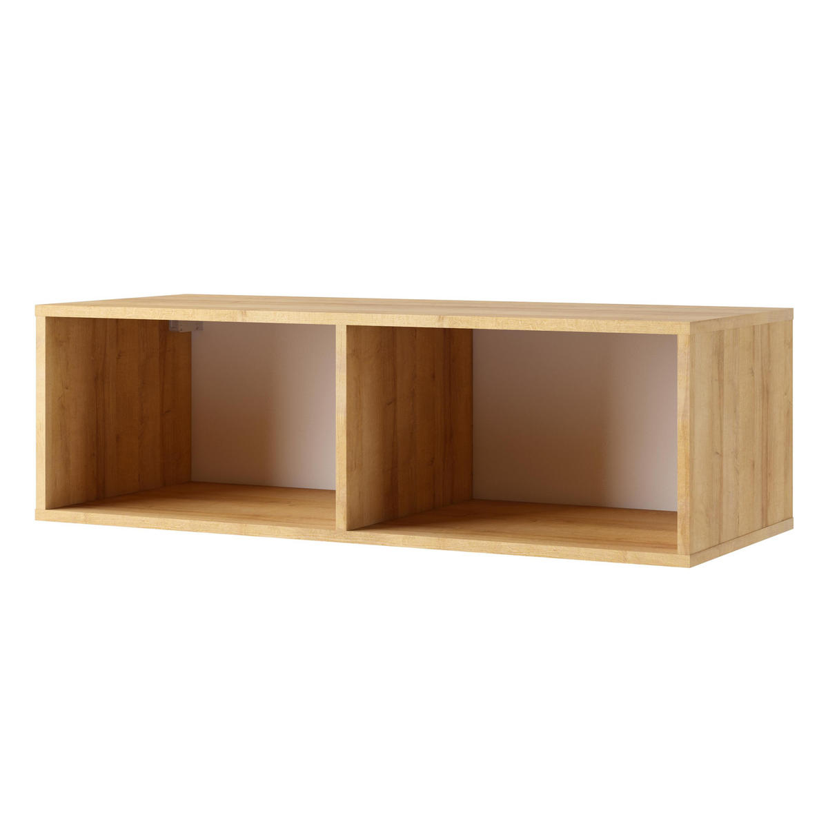 WOHNWAND Kossana 33 Modern Goldene Eiche/Weiß 300/68/43 cm Modern Style - Weiß, Holzwerkstoff/Kunststoff (300/68/43cm) - AX Living