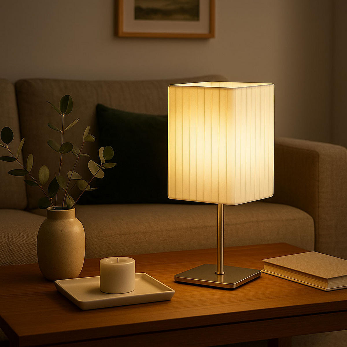 LED TISCHLEUCHTE BAILEY Metall Weiß - Weiß, Metall (10/10/26cm) - Globo Lighting